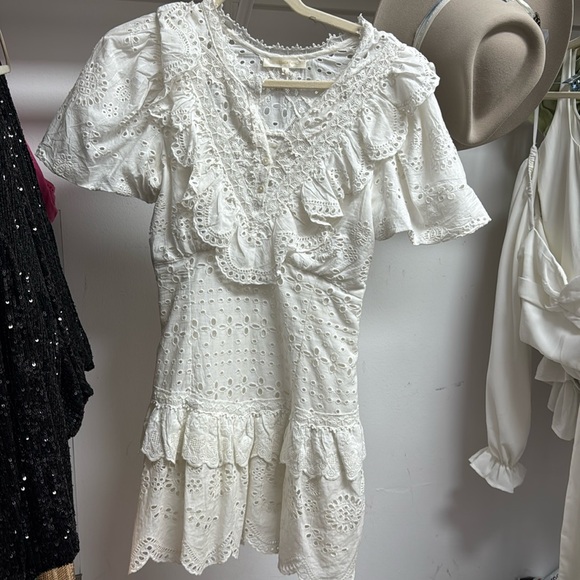 Loveshack fancy white lace dress - Picture 1 of 3